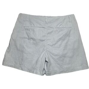 Habitual Linen Blend Pleated Shorts Pocket Light‎ Blue Pastel Beach Woman's Sz M